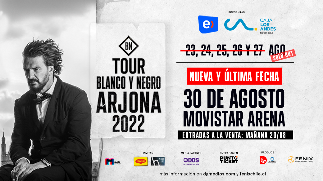 Ricardo Arjona agenda un nuevo show en Chile