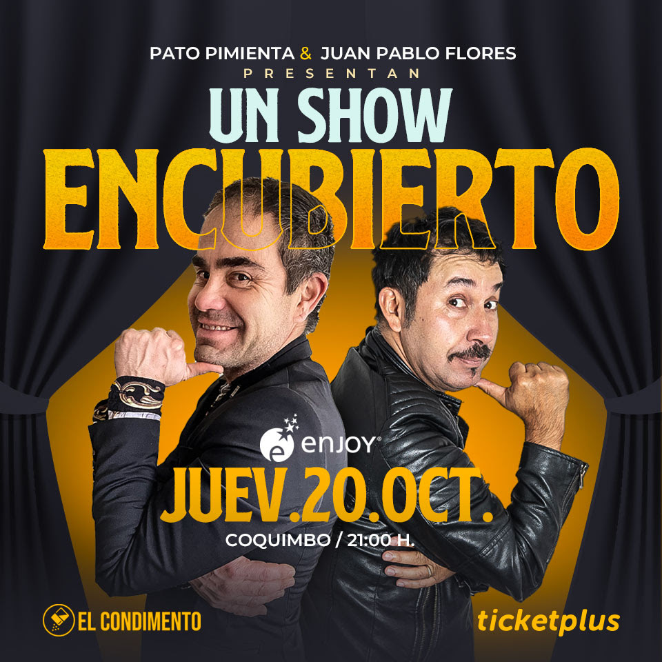 Pato Pimienta y Juan Pablo Flores sorprenden con stand up comedy en Viña  del Mar, Coquimbo y Santiago