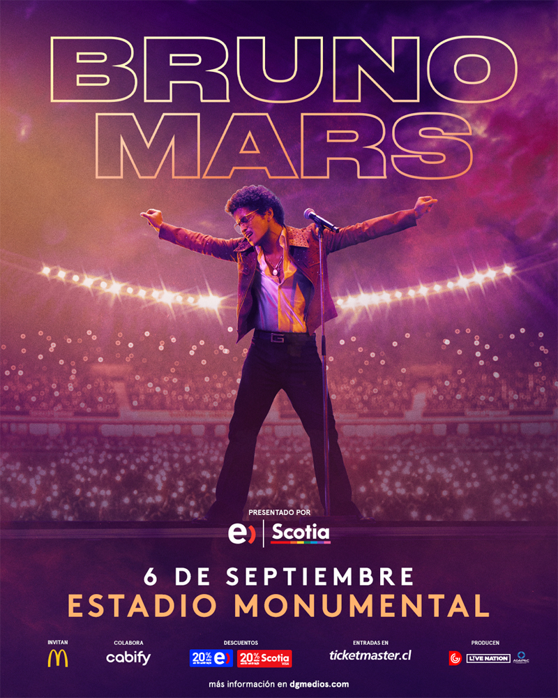 Bruno Mars regresa a Chile con su Tour 2023